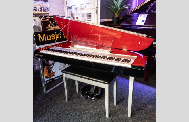 Used Yamaha Modus H01 Velvet Rouge Digital Piano Complete Package (SN:ECPK01005) - Image 1